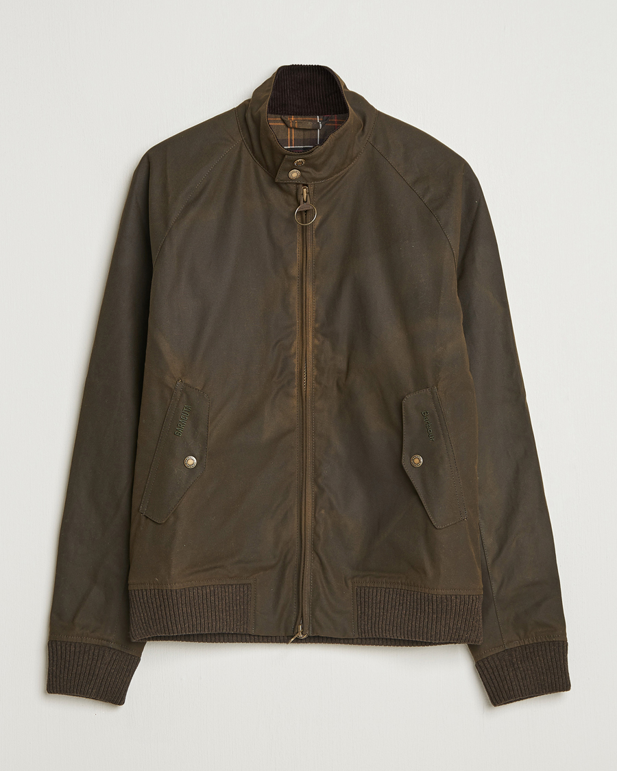 Herre | Jakker | Baracuta | Barbour x Porton Waxed Jacket Olive