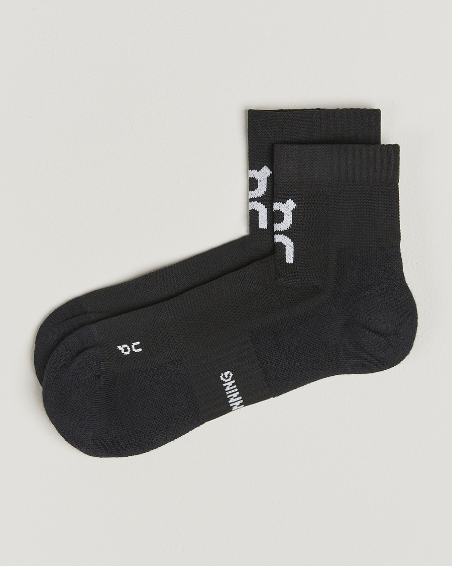 Herre | Undertøj | On | Core Run Sock Mid 2-Pack Black