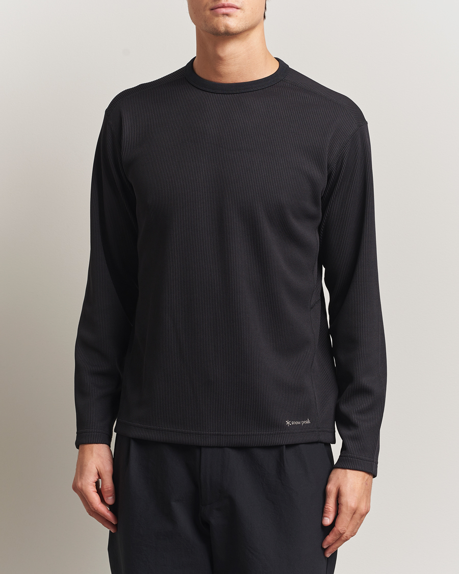 Herre | T-Shirts | Snow Peak | Dry Thermal Long Sleeve T-Shirt Black
