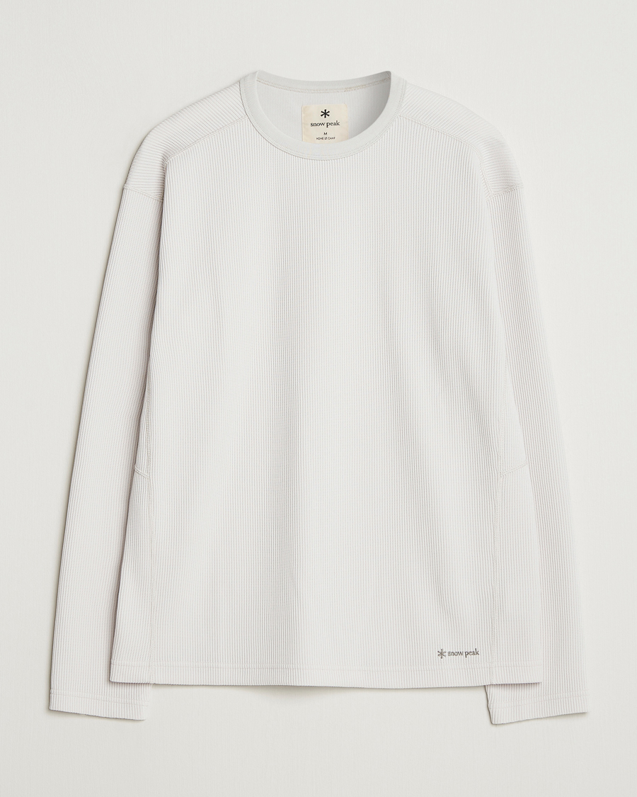 Herre | T-Shirts | Snow Peak | Dry Thermal Long Sleeve T-Shirt Off White