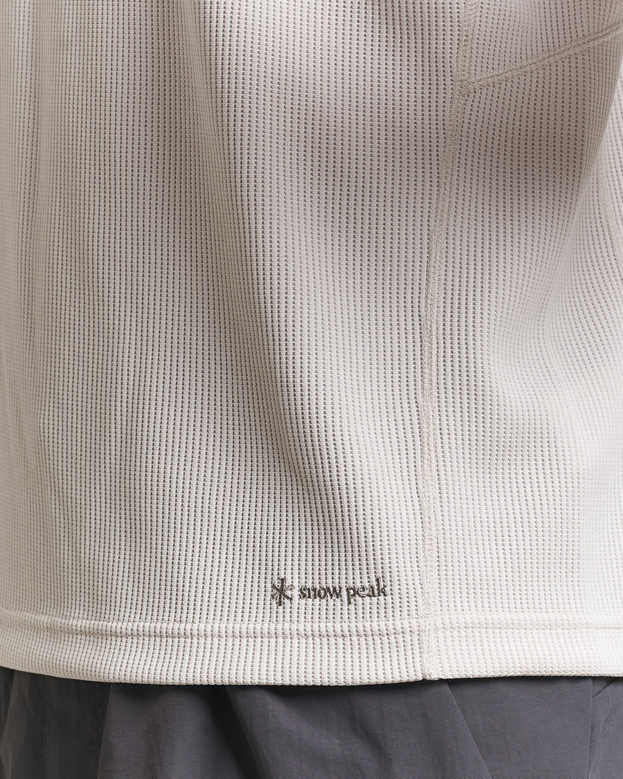 Herre | T-Shirts | Snow Peak | Dry Thermal Long Sleeve T-Shirt Off White