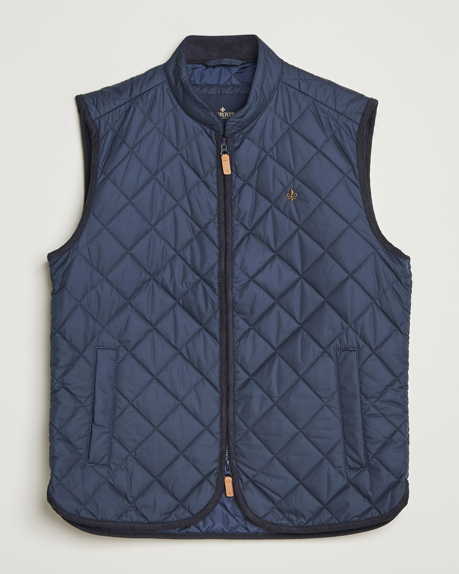 Herre | Veste | Morris | Teddy Quilted Vest Navy