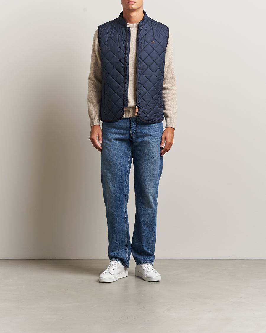 Herre | Veste | Morris | Teddy Quilted Vest Navy