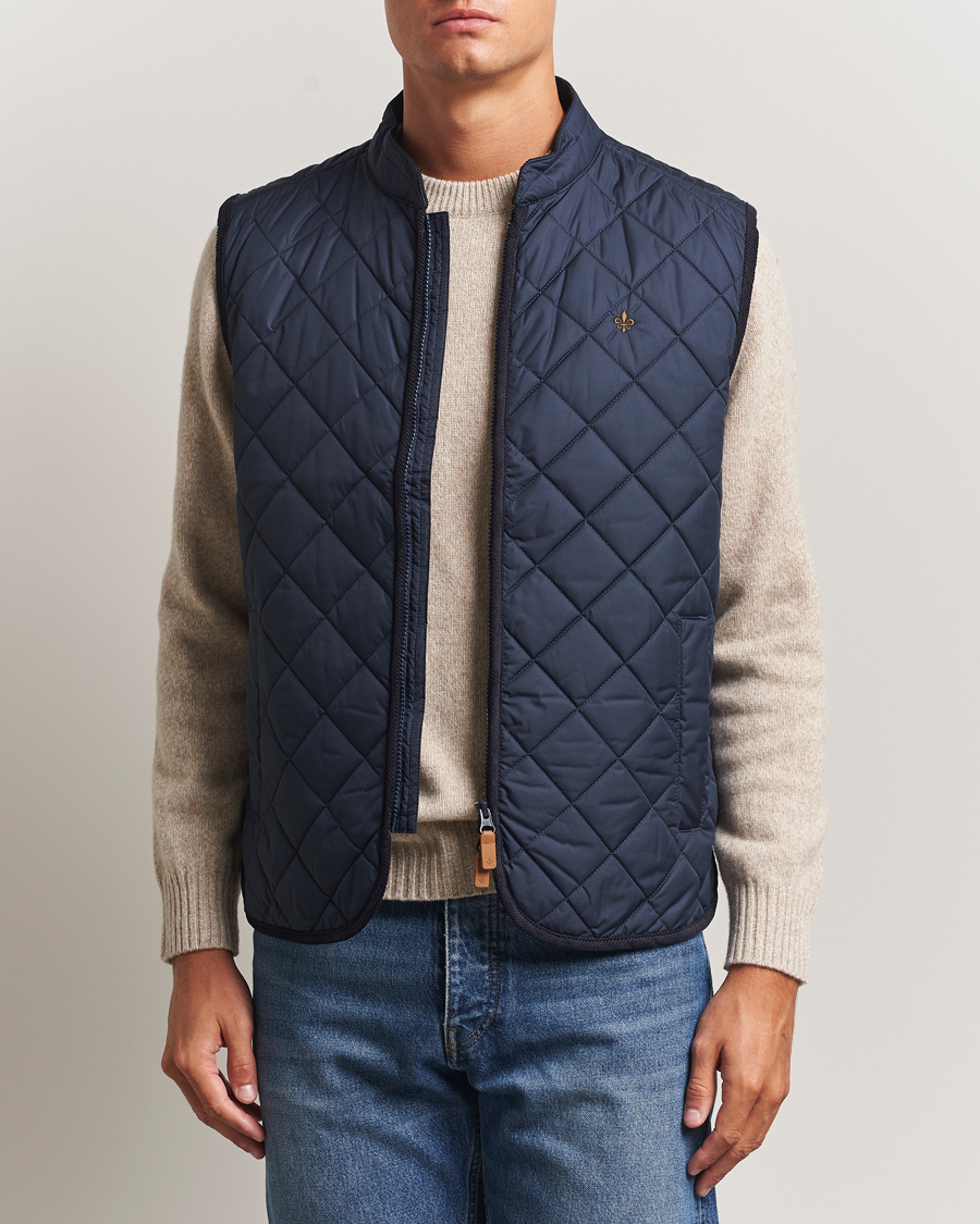 Herre | Veste | Morris | Teddy Quilted Vest Navy