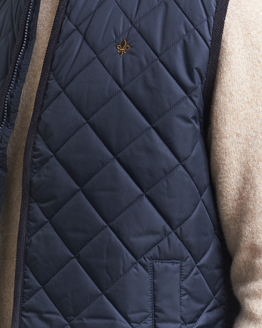 Herre | Veste | Morris | Teddy Quilted Vest Navy