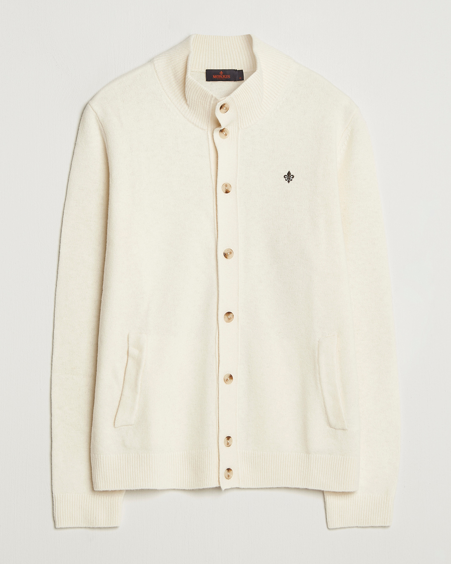 Herre | Trøjer | Morris | Hertford Button Cardigan Off White