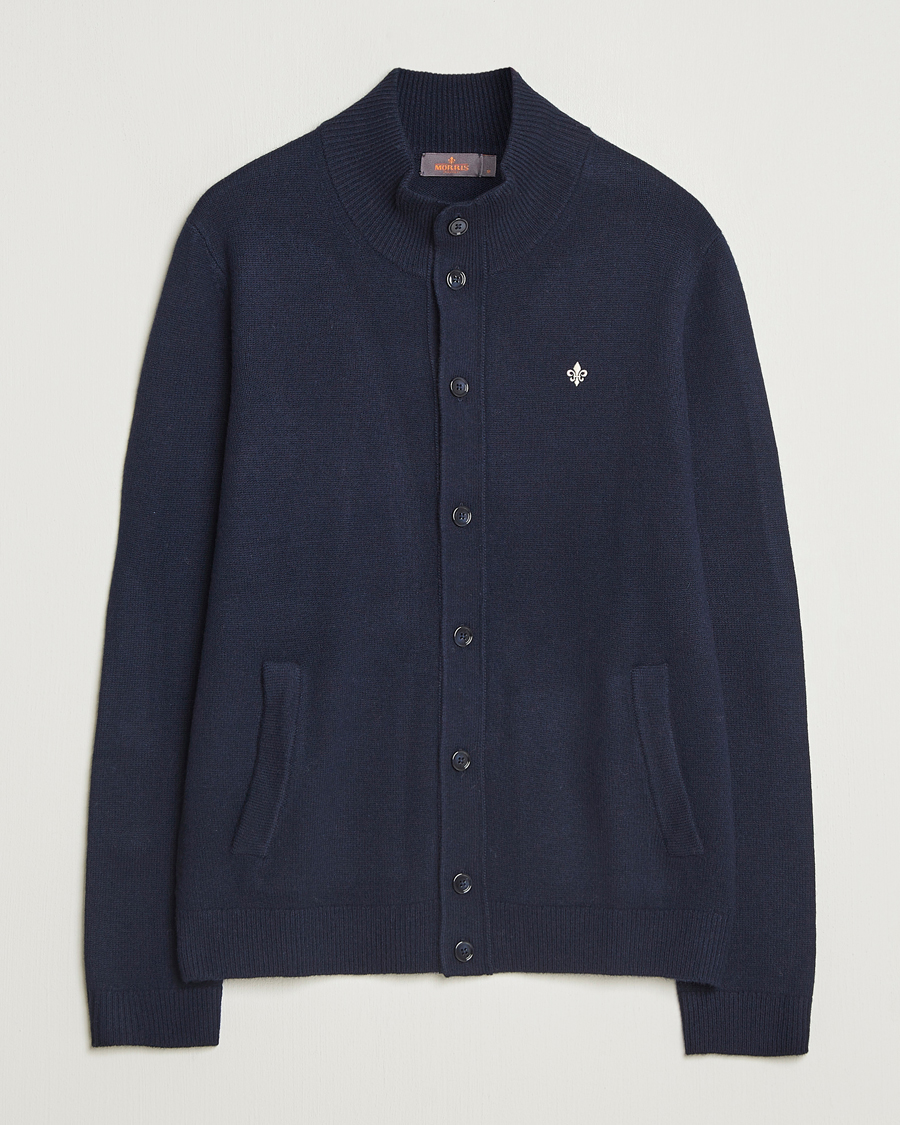 Herre | Trøjer | Morris | Hertford Button Cardigan Navy
