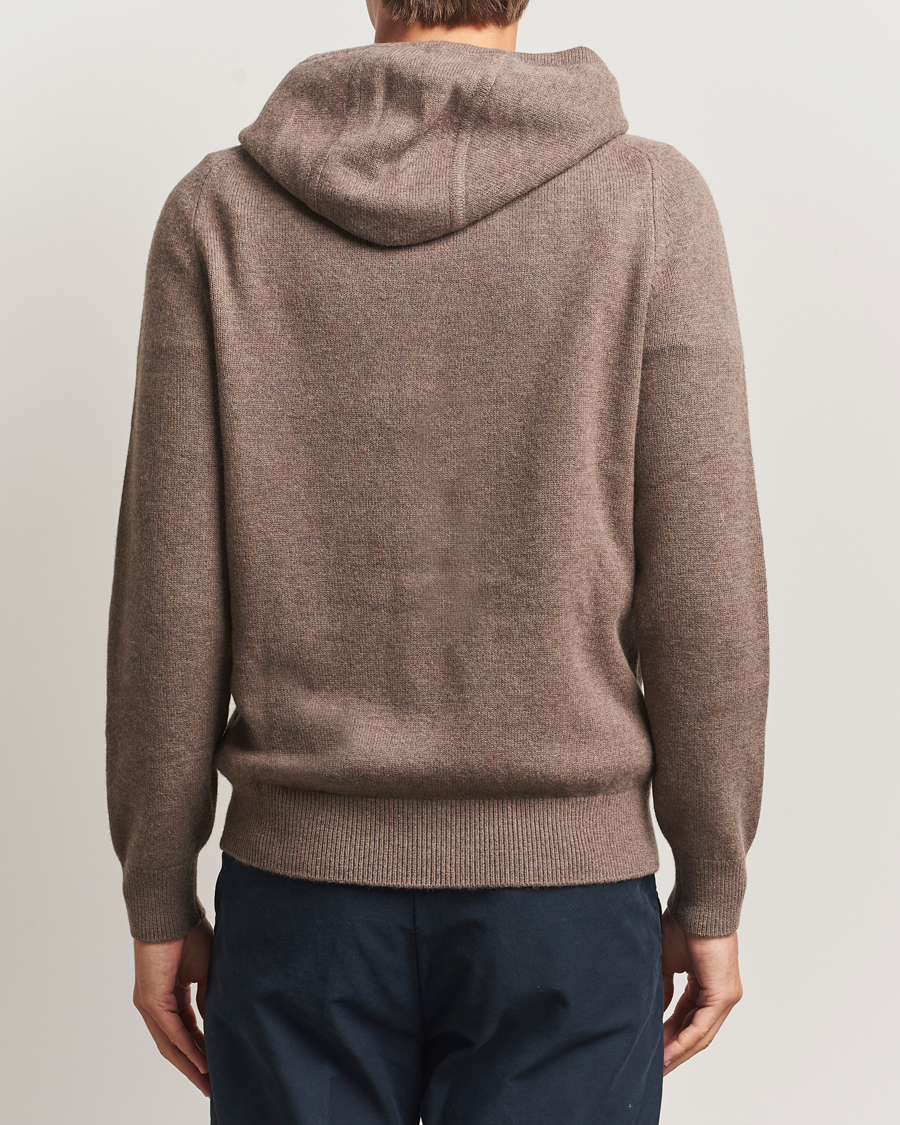 Herre | Trøjer | Morris | Hertford Lambswool Hoodie Brown