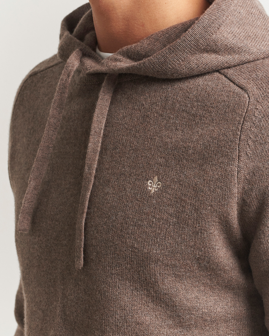 Herre | Trøjer | Morris | Hertford Lambswool Hoodie Brown