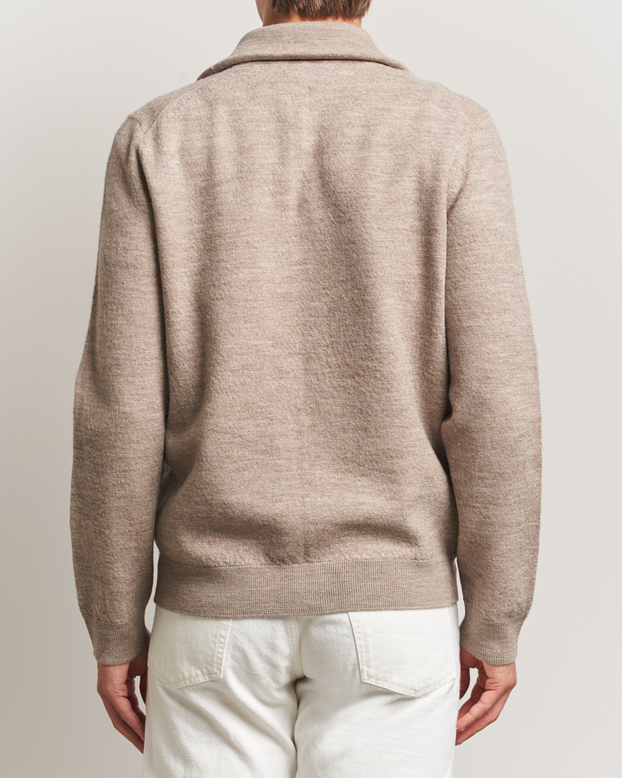 Herre | Trøjer | Morris | Corke Knitted Zip Jacket Khaki