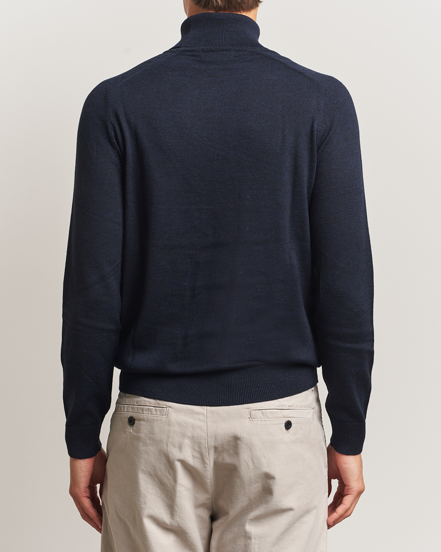 Herre | Trøjer | Morris | Merino Roller Neck Navy