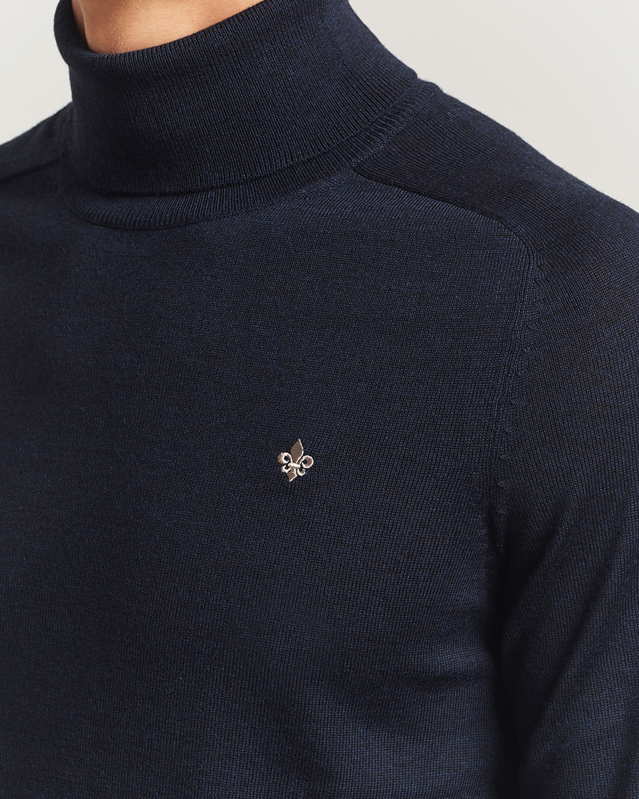 Herre | Trøjer | Morris | Merino Roller Neck Navy