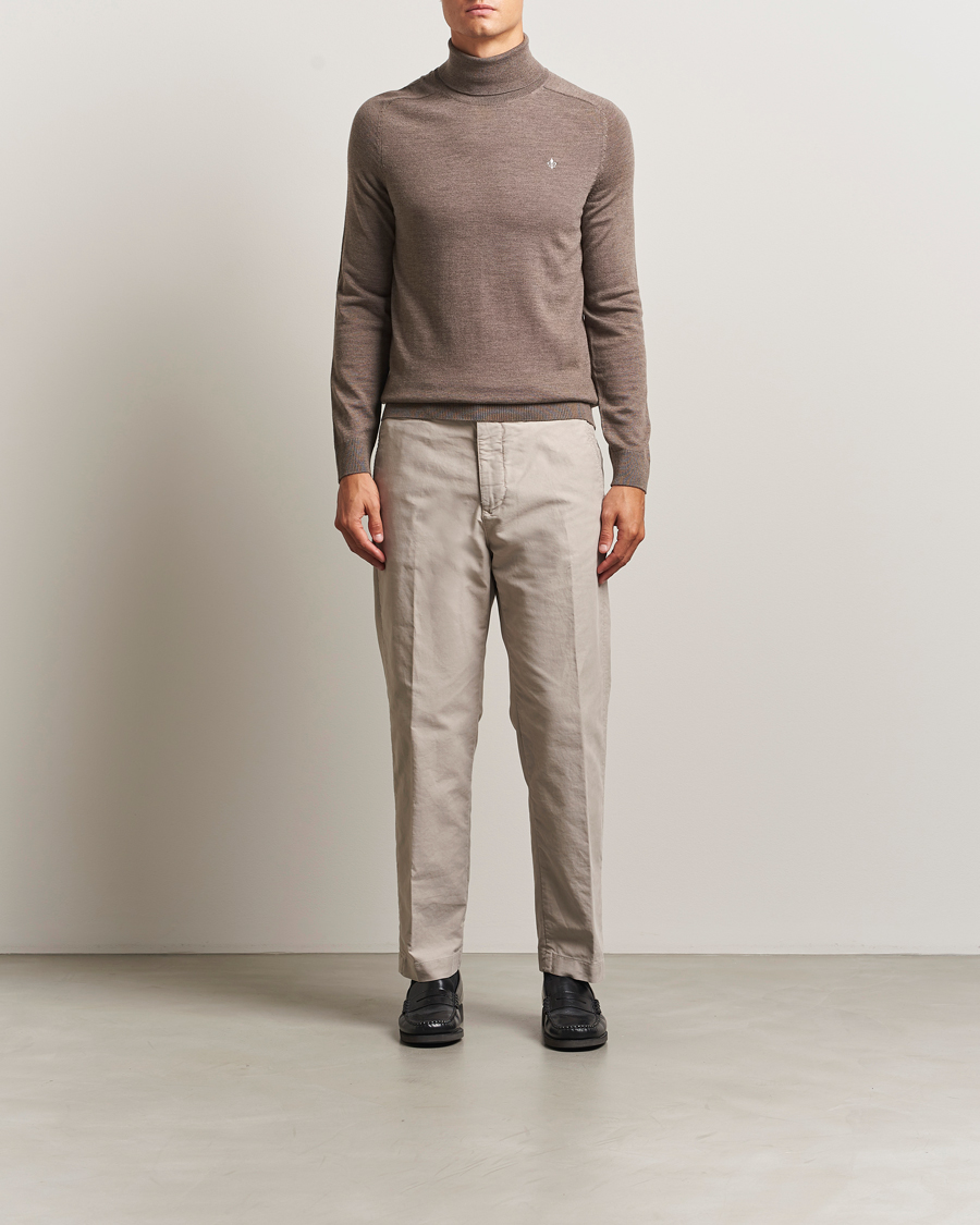 Herre | Trøjer | Morris | Merino Roller Neck Brown