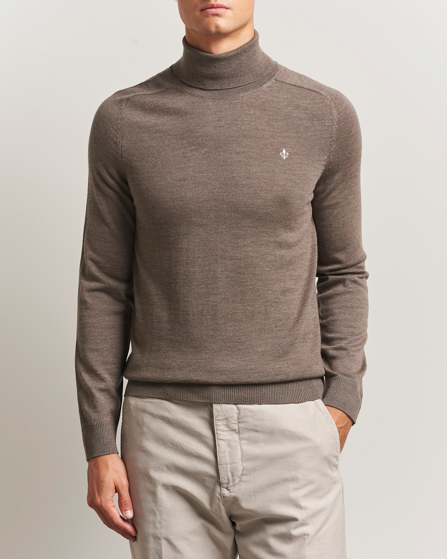 Herre | Trøjer | Morris | Merino Roller Neck Brown
