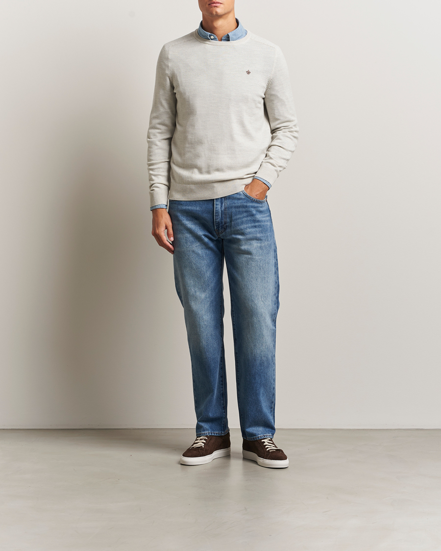 Herre | Trøjer | Morris | Merino O-Neck Off White