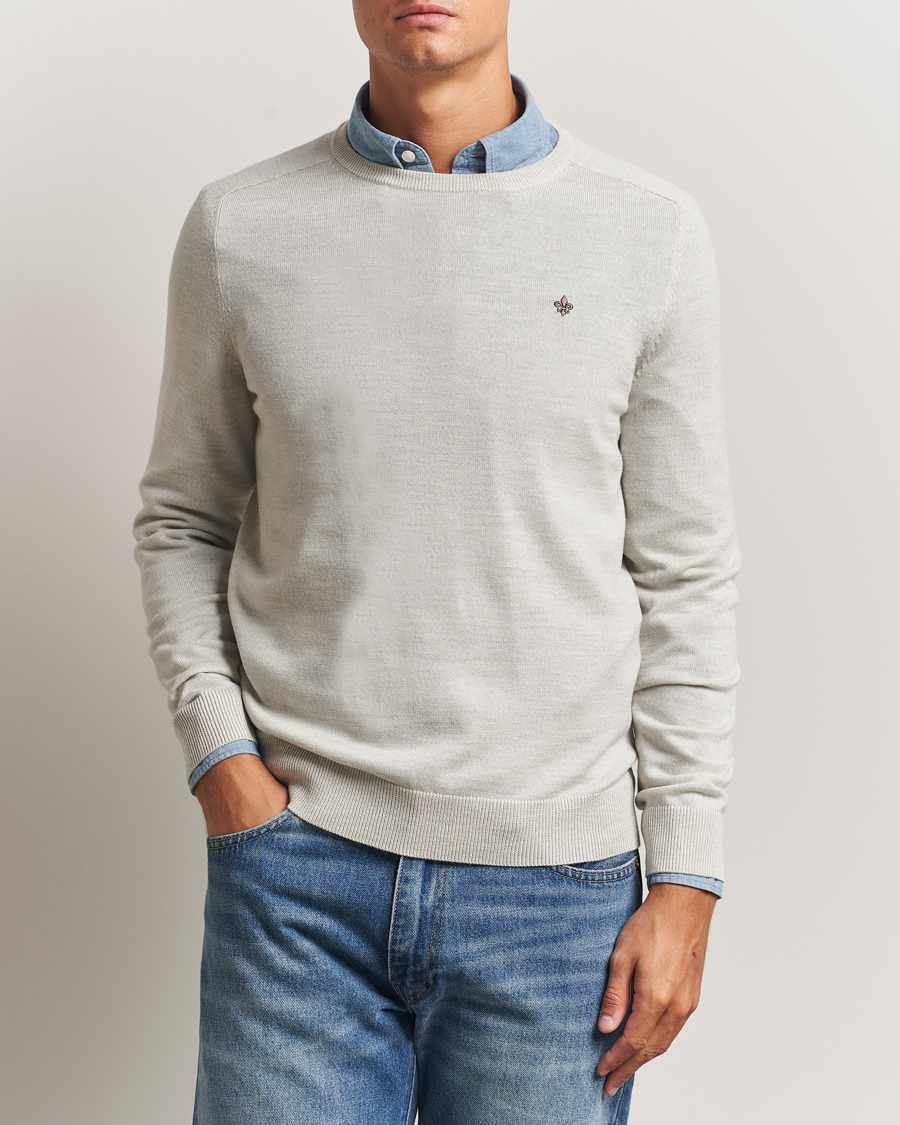 Herre | Trøjer | Morris | Merino O-Neck Off White