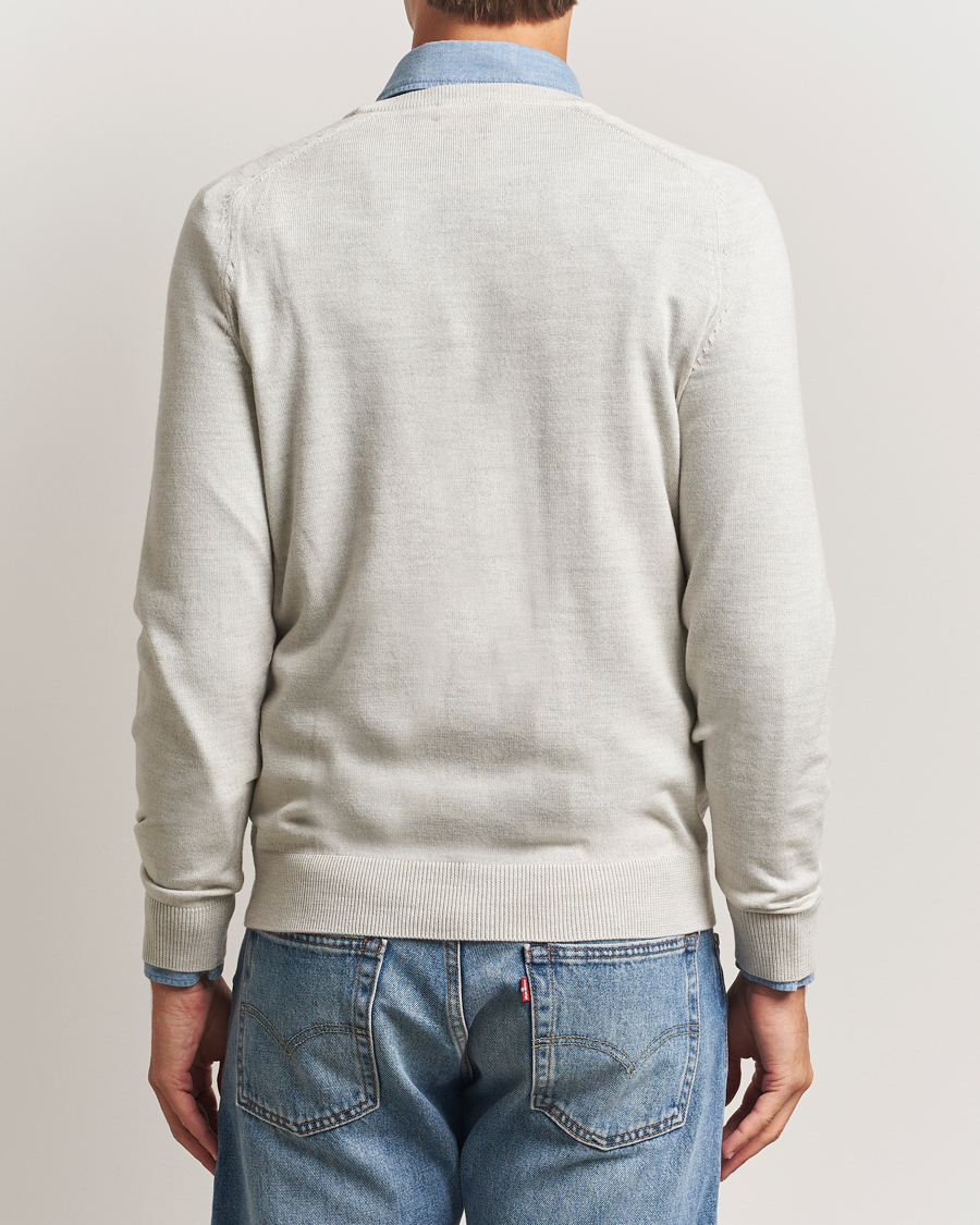 Herre | Trøjer | Morris | Merino O-Neck Off White