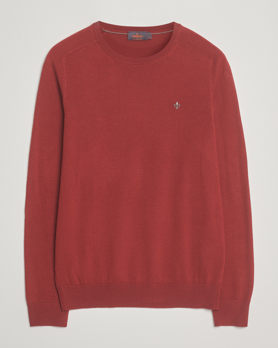 Herre | Trøjer | Morris | Merino O-Neck Red