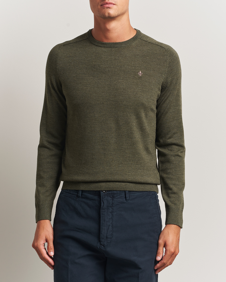 Herre | Trøjer | Morris | Merino O-Neck Olive