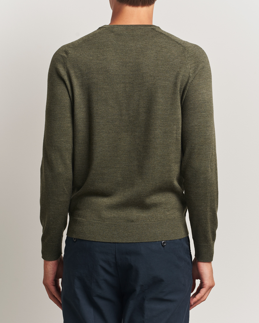 Herre | Trøjer | Morris | Merino O-Neck Olive