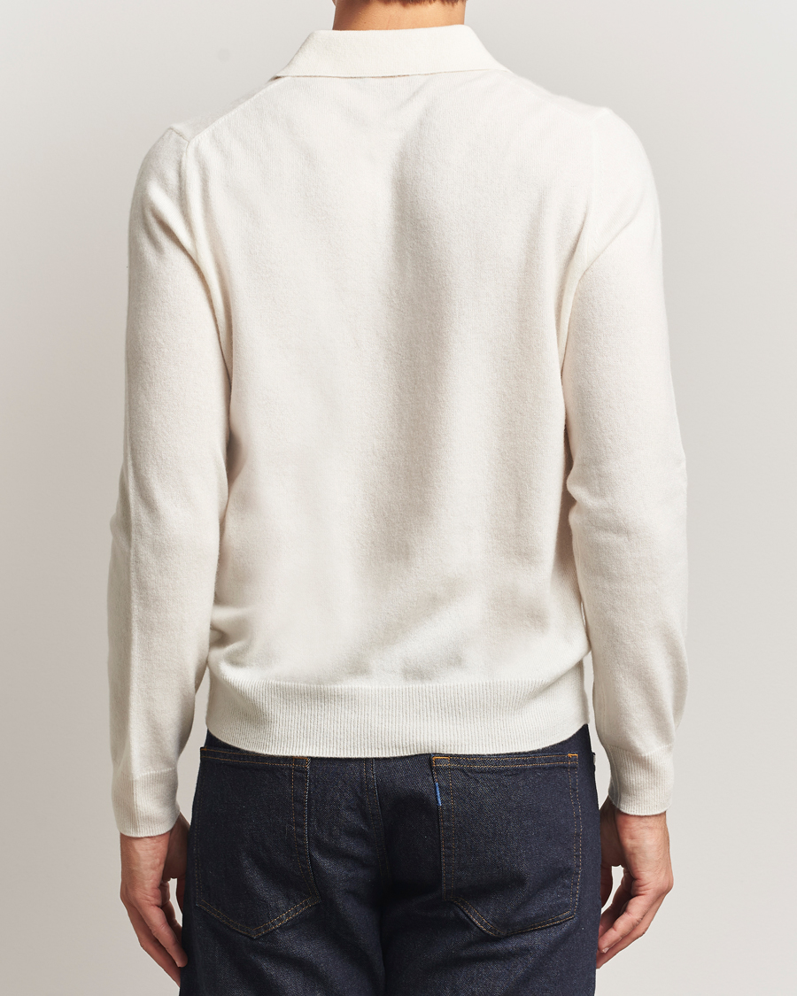 Herre | Trøjer | Morris | Cashmere Polo Neck Off White