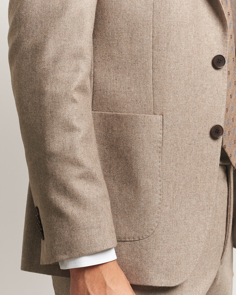 Herre | Blazere & jakker | Morris | Flannel Wool Blazer Khaki