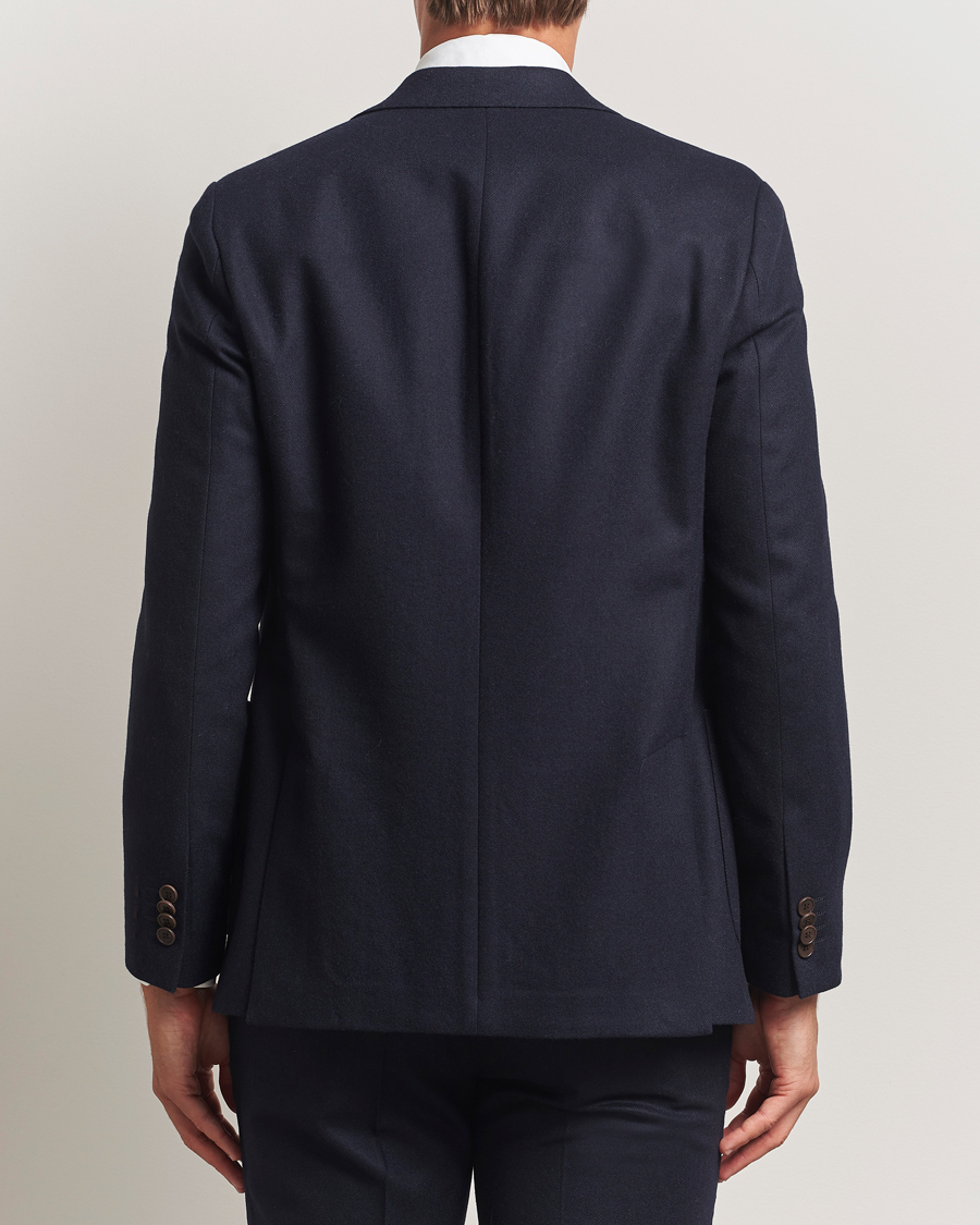 Herre | Blazere & jakker | Morris | Flannel Wool Blazer Navy