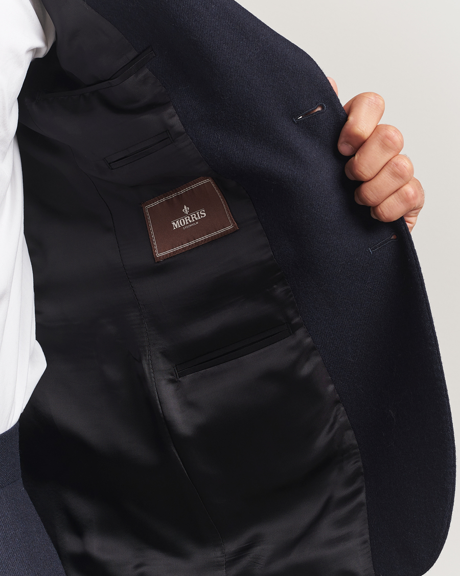 Herre | Blazere & jakker | Morris | Flannel Wool Blazer Navy