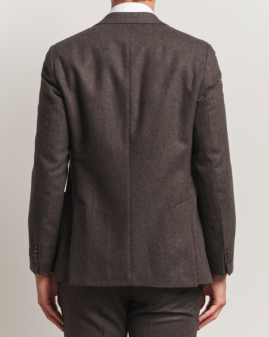 Herre | Blazere & jakker | Morris | Flannel Wool Blazer Brown