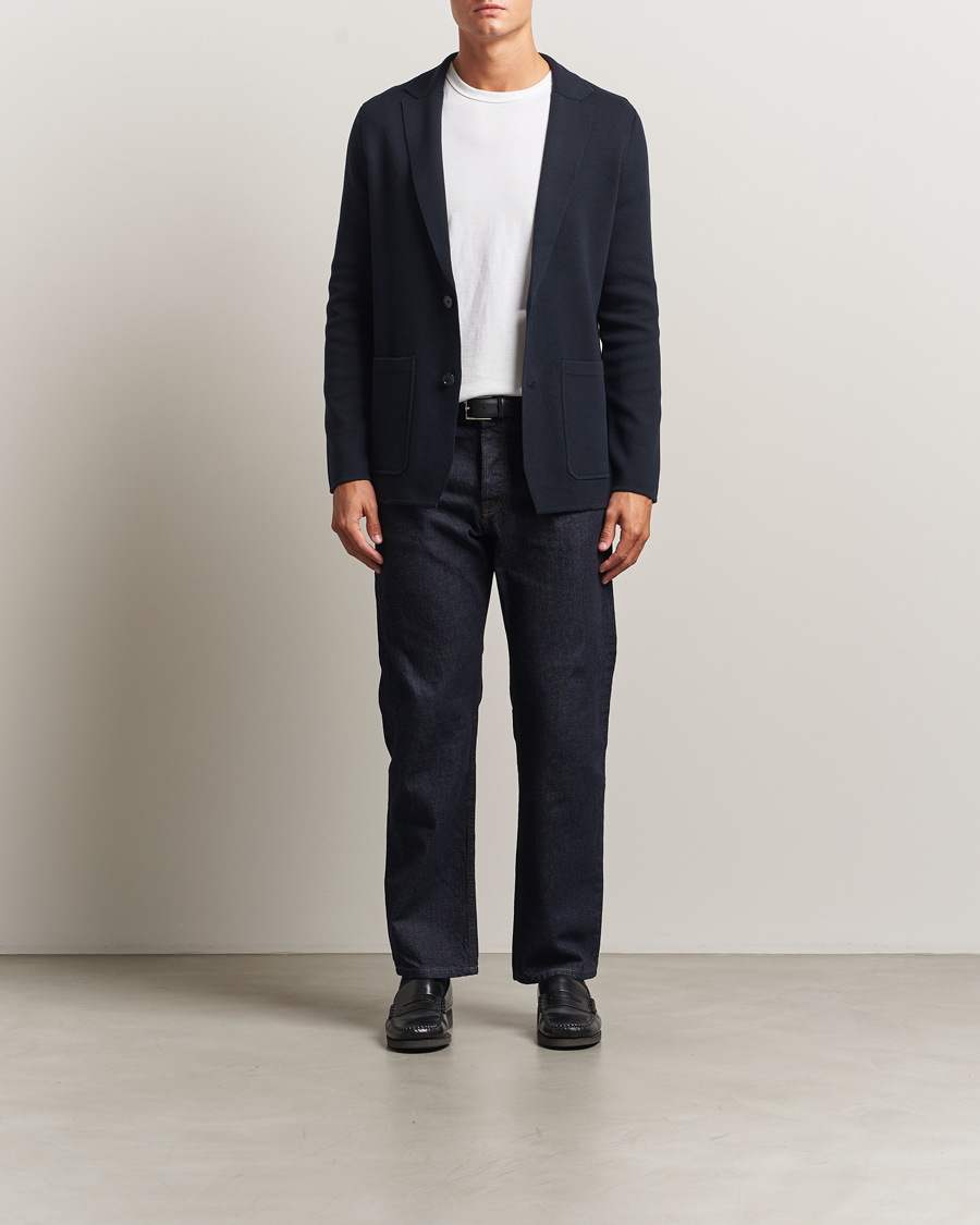 Herre | Blazere & jakker | Morris | Jake Knitted Blazer Old Blue