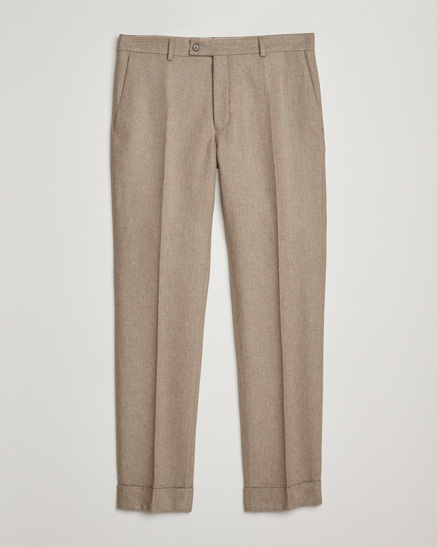 Herre | Bukser | Morris | Jack Flannel Trousers Khaki