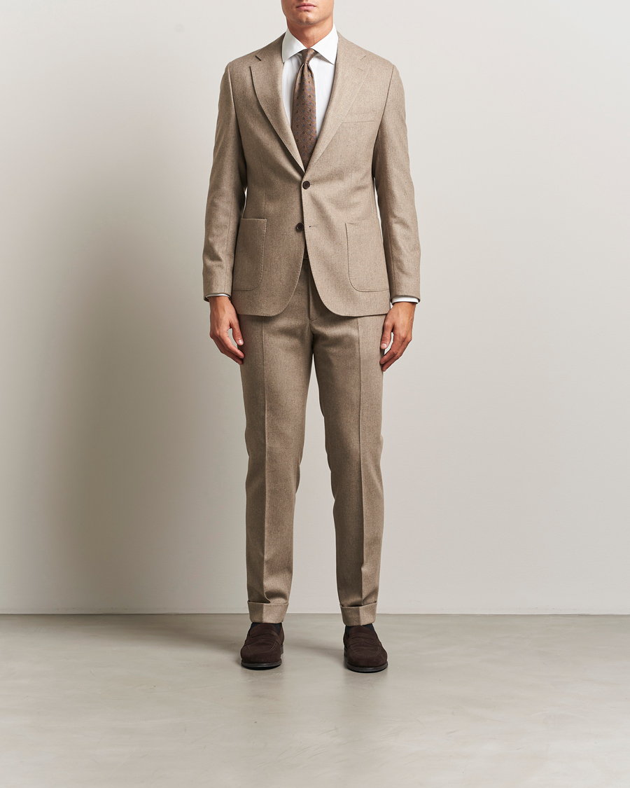 Herre | Bukser | Morris | Jack Flannel Trousers Khaki
