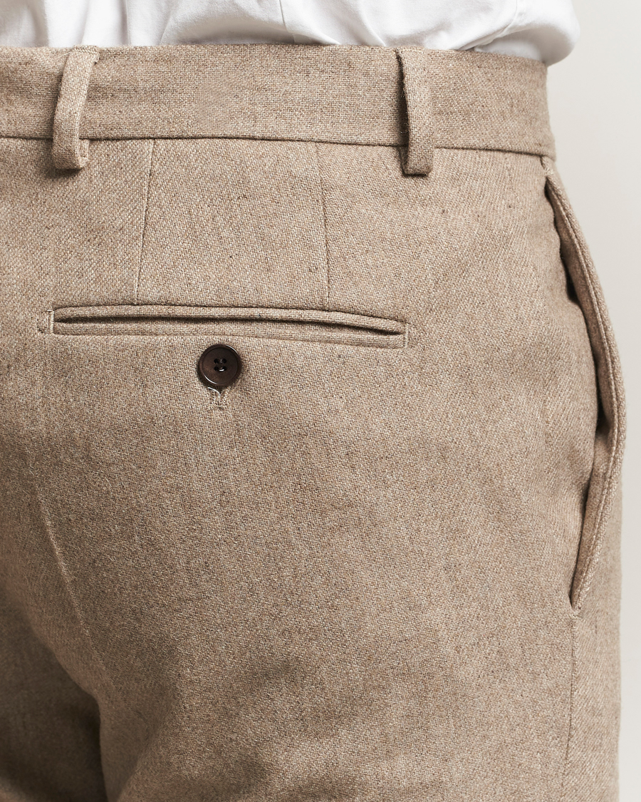 Herre | Bukser | Morris | Jack Flannel Trousers Khaki