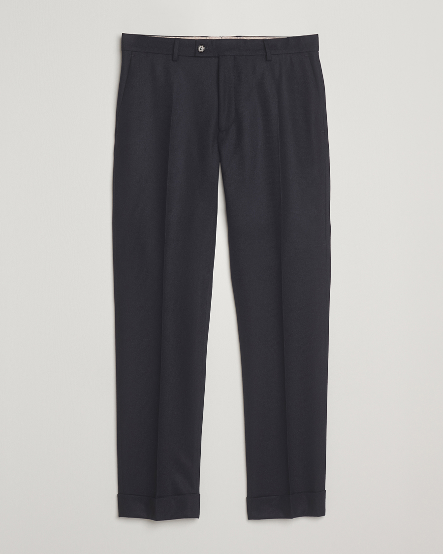 Herre | Bukser | Morris | Jack Flannel Trousers Navy