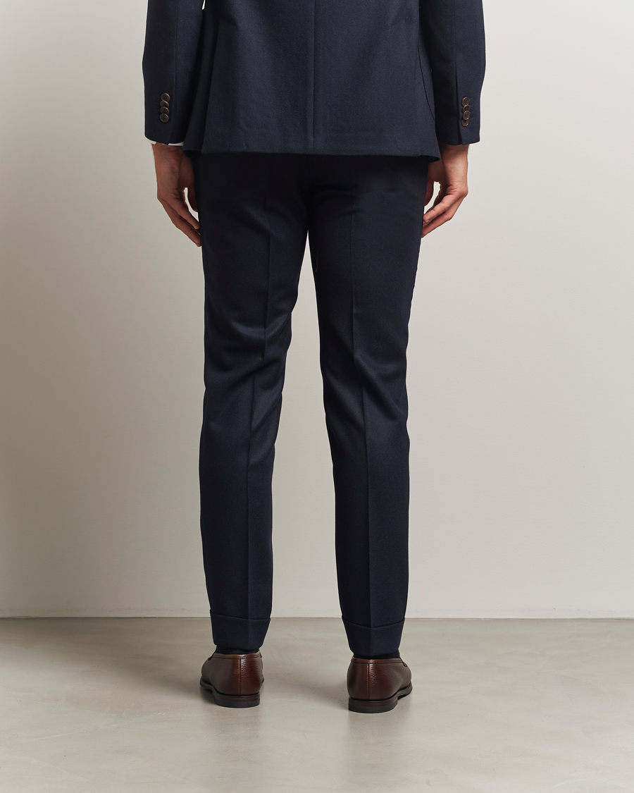 Herre | Bukser | Morris | Jack Flannel Trousers Navy