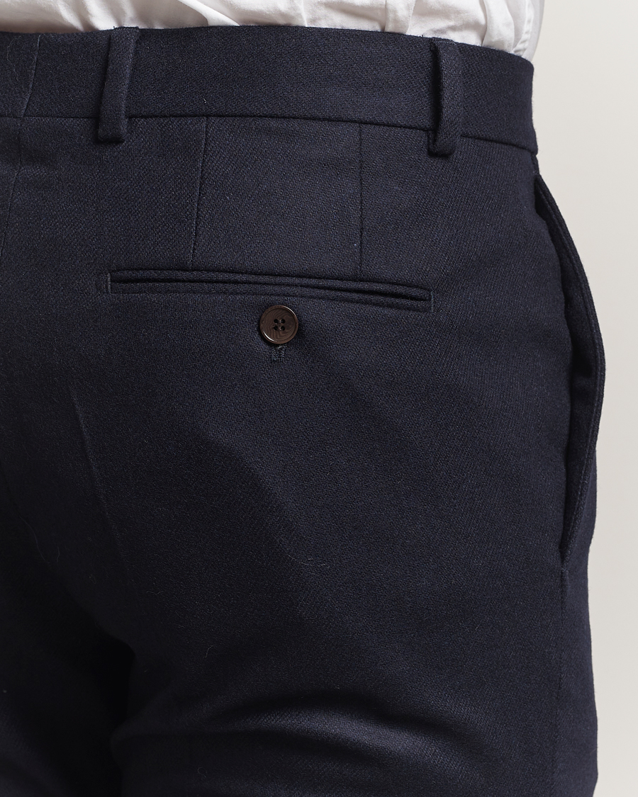 Herre | Bukser | Morris | Jack Flannel Trousers Navy