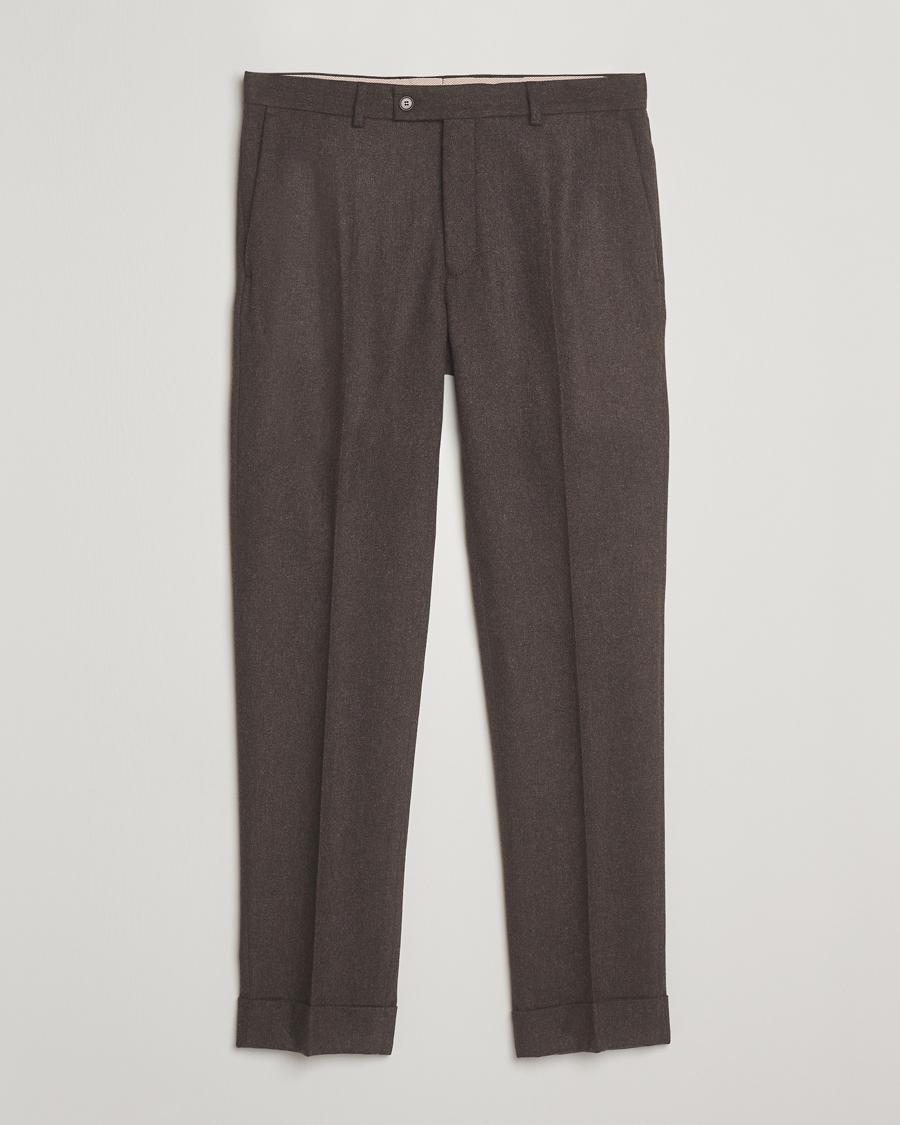 Herre | Bukser | Morris | Jack Flannel Trousers Brown