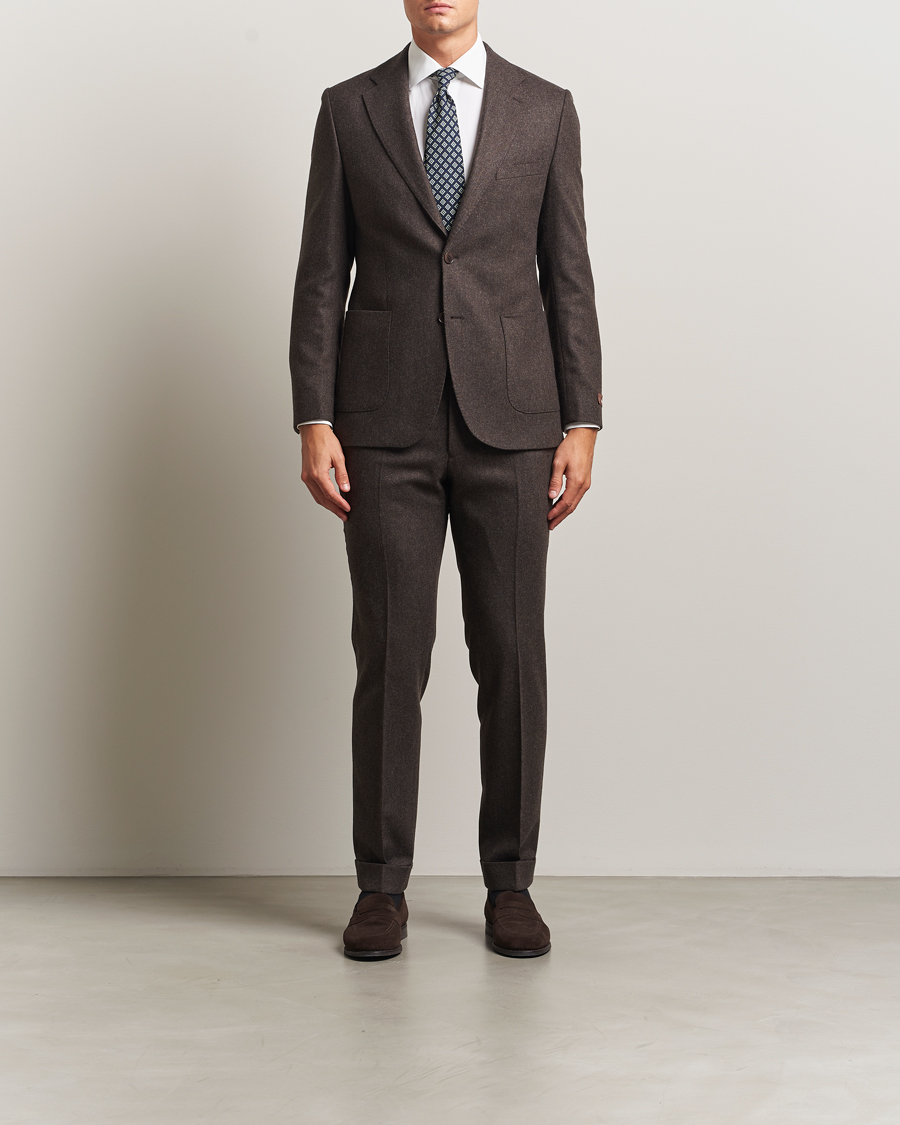 Herre | Bukser | Morris | Jack Flannel Trousers Brown