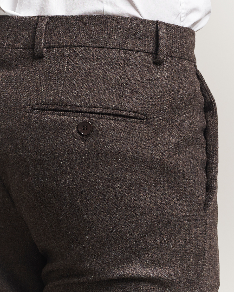 Herre | Bukser | Morris | Jack Flannel Trousers Brown