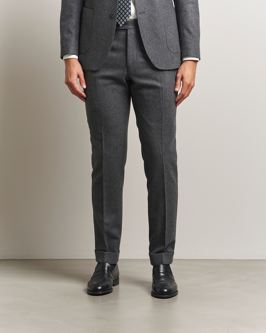 Herre | Bukser | Morris | Jack Flannel Trousers Grey