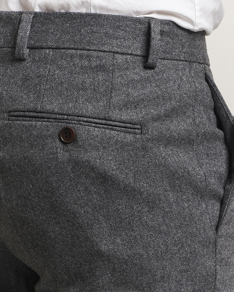 Herre | Bukser | Morris | Jack Flannel Trousers Grey