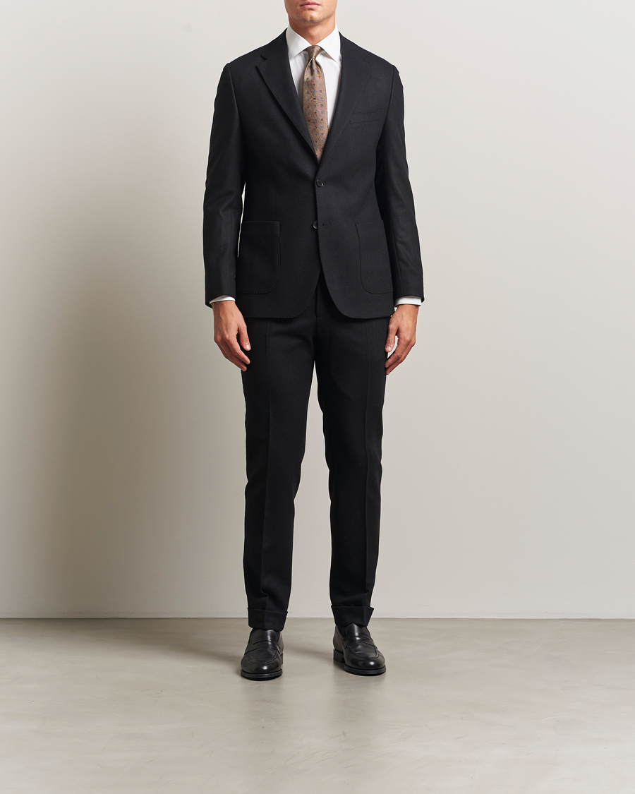 Herre | Bukser | Morris | Jack Flannel Trousers Black
