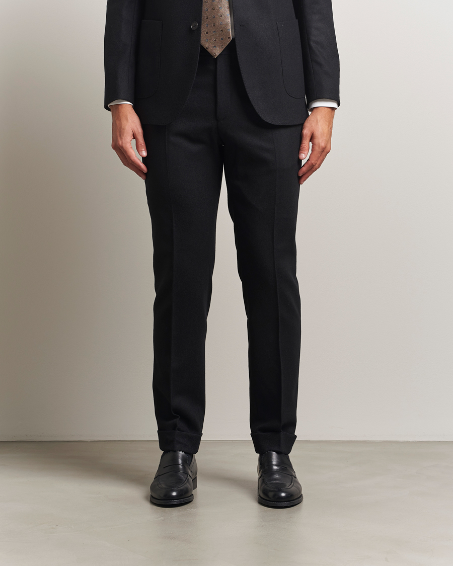 Herre | Bukser | Morris | Jack Flannel Trousers Black