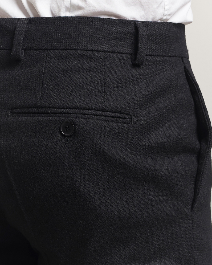 Herre | Bukser | Morris | Jack Flannel Trousers Black