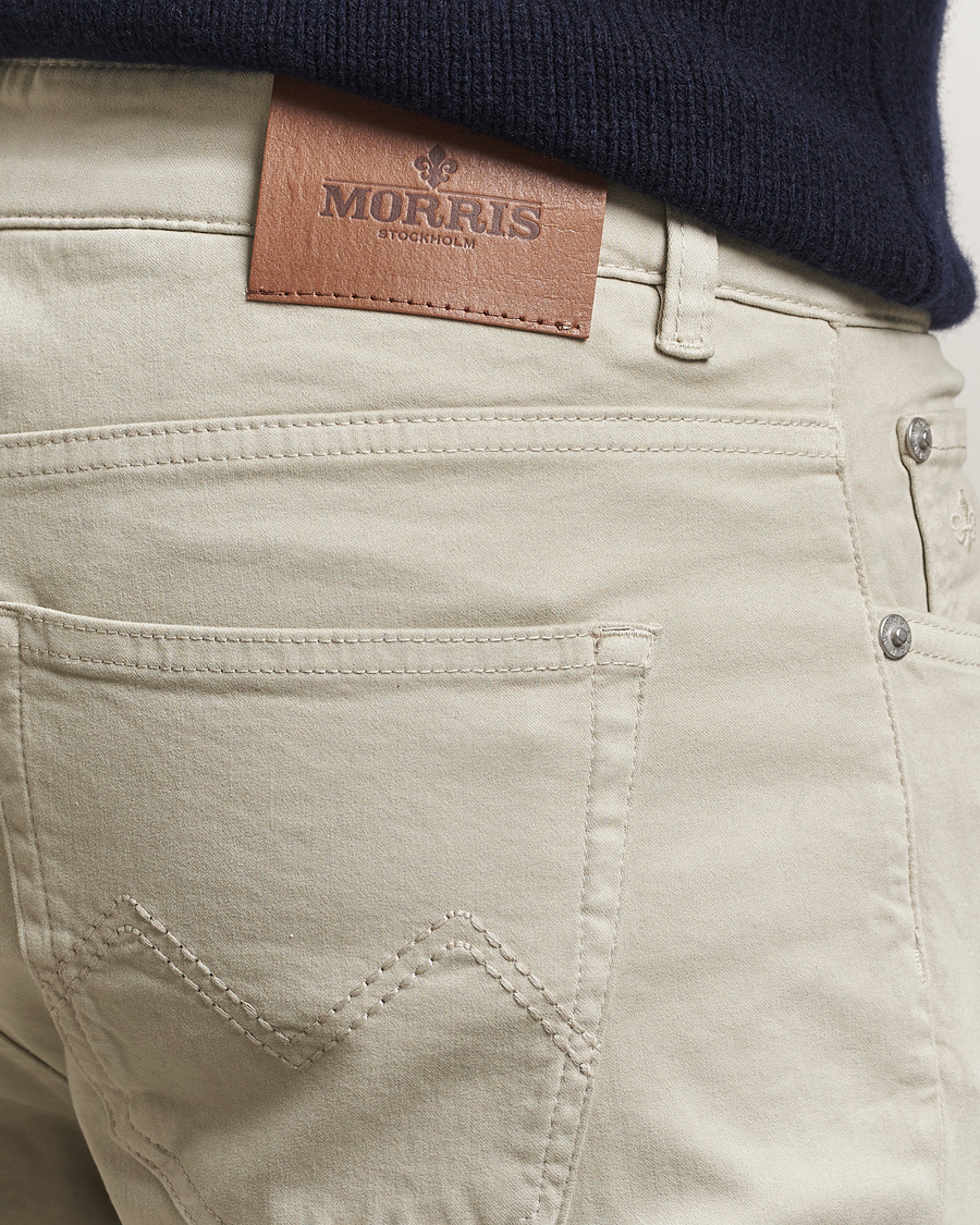 Herre | Bukser | Morris | James Brushed 5-Pocket Pants Khaki