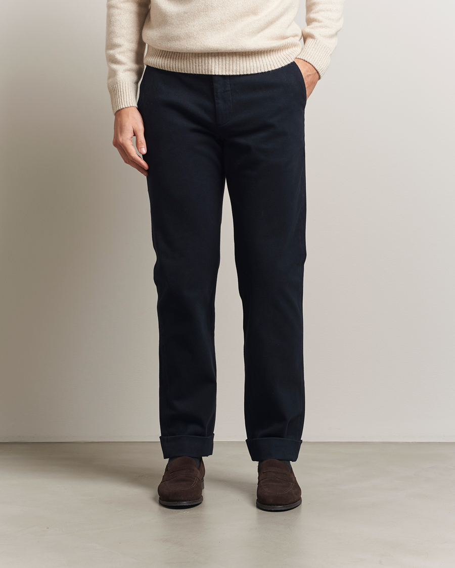 Herre | Bukser | Morris | Jack Soft Twill Trousers Blue