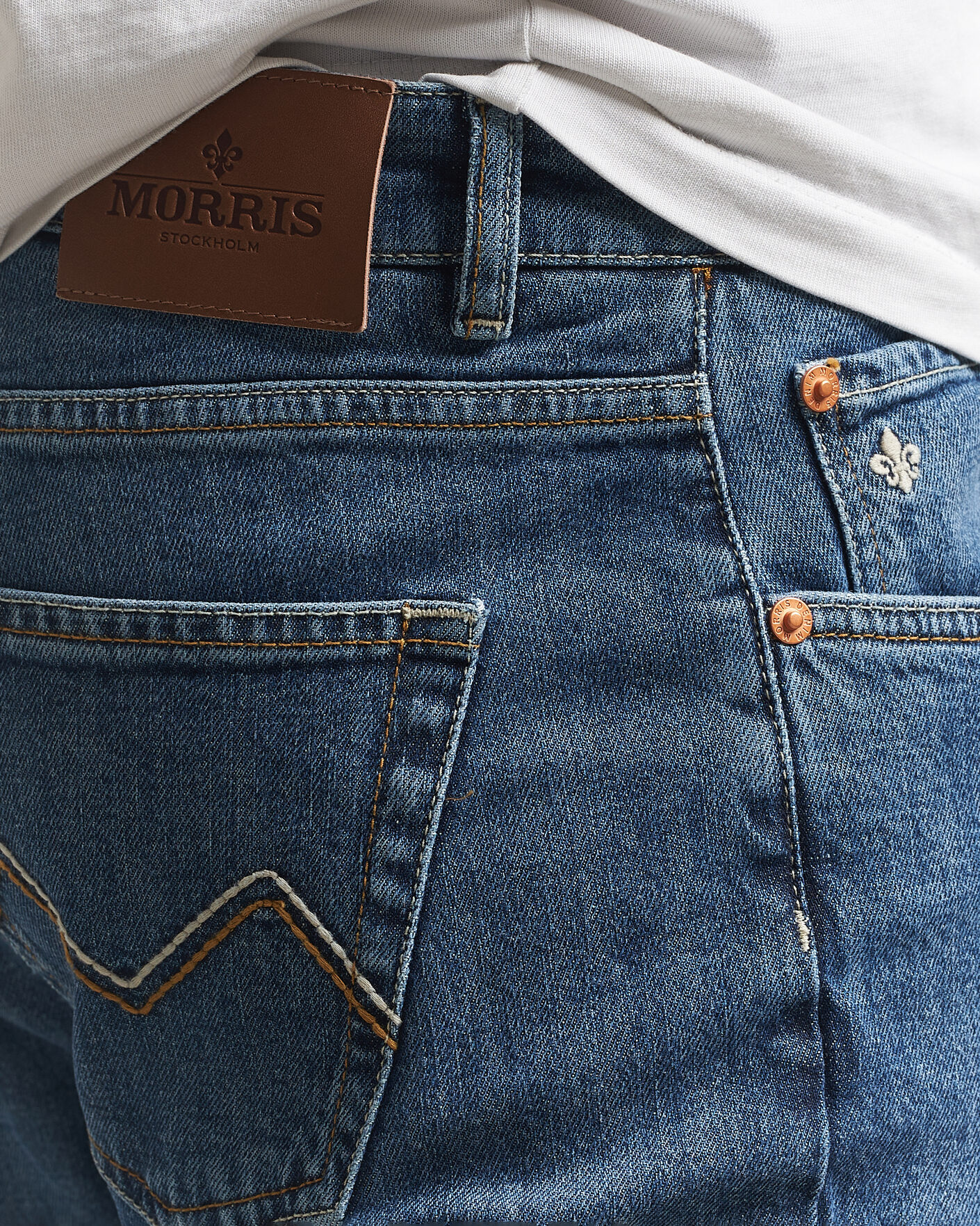 Herre | Jeans | Morris | Steve Stretch Jeans One Year Wash