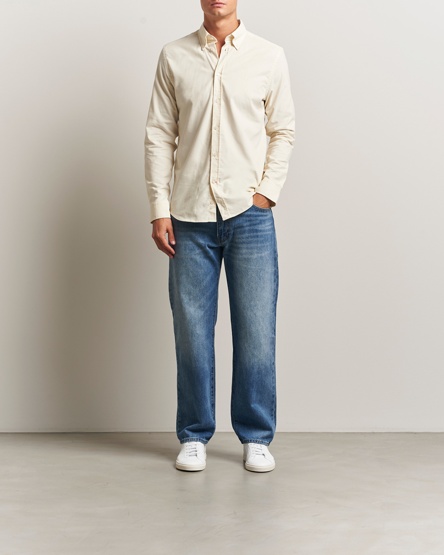Herre | Skjorter | Morris | Douglas Corduroy Shirt Off White