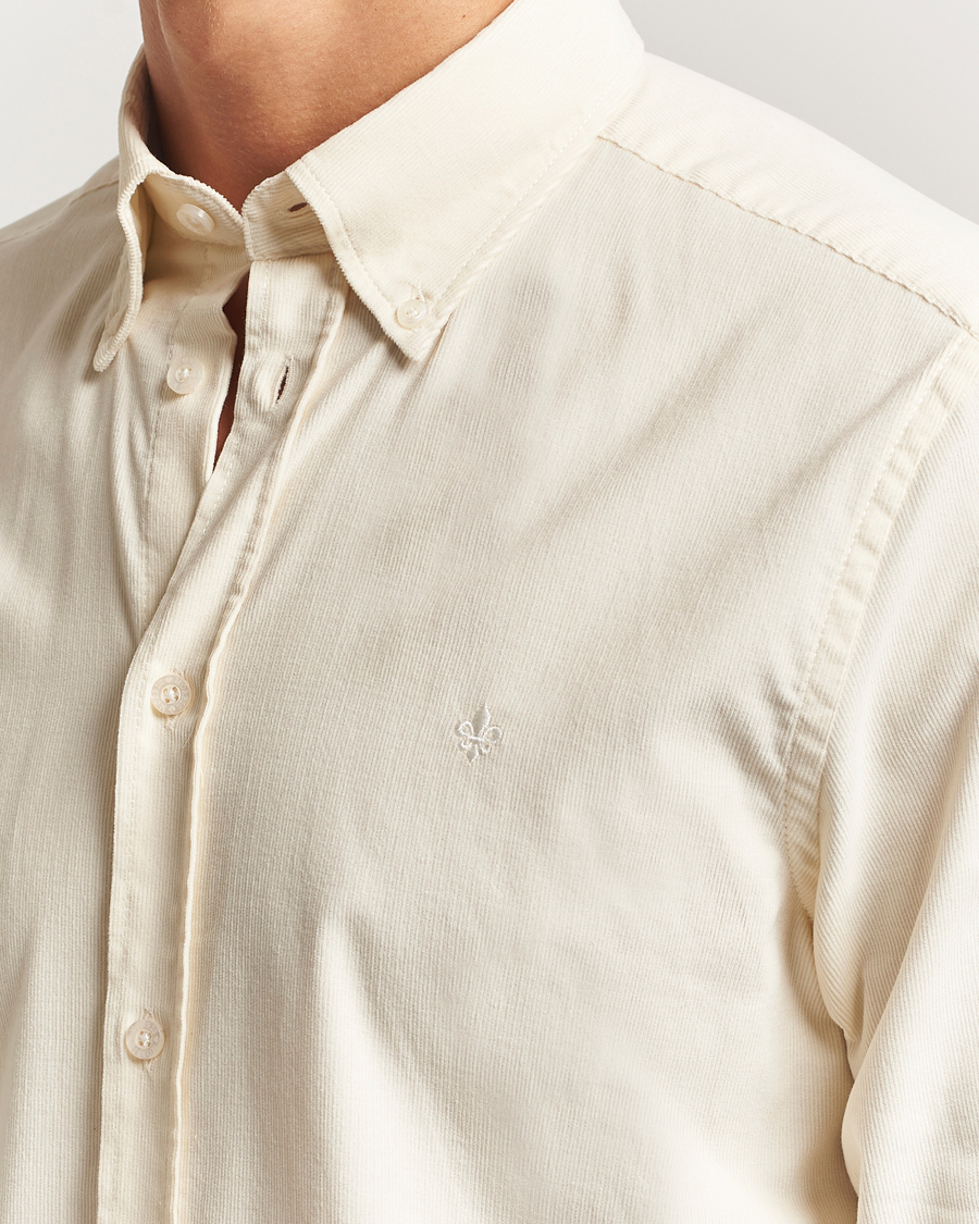 Herre | Skjorter | Morris | Douglas Corduroy Shirt Off White