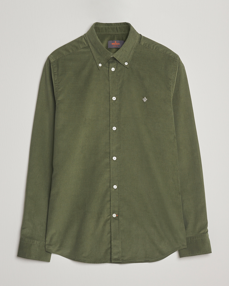 Herre | Skjorter | Morris | Douglas Corduroy Shirt Olive